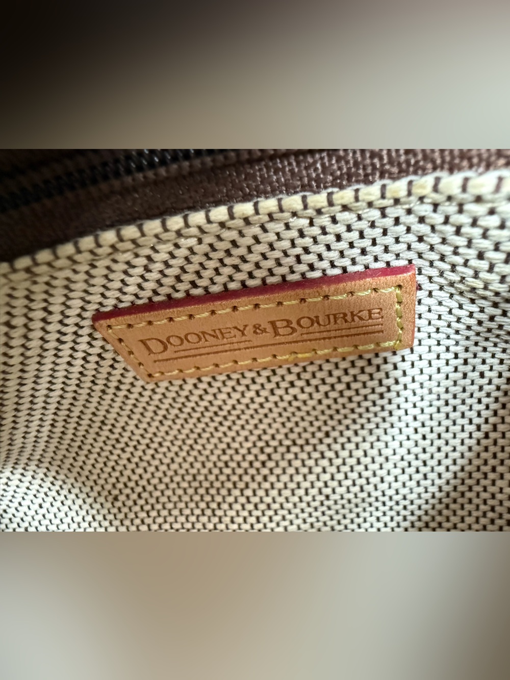 Vintage Dooney & Bourke Y2K Pink Mini Monogram Canvas Barrel Bag Purse - Picture 14 of 16